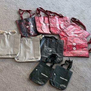 Set of Lululemon reusable Tote Bags
